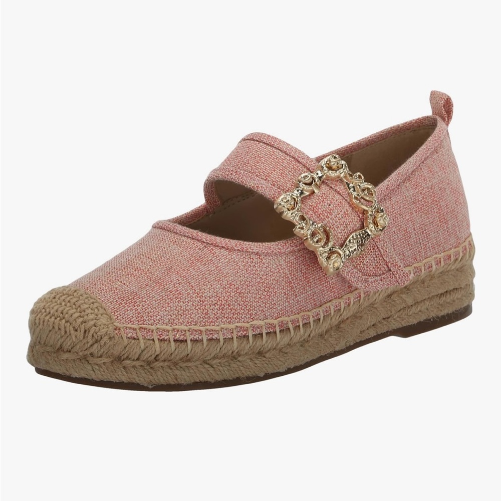 Sam Edelman Maddy Mary Jane Flats Women's Pink Espadrille Flats